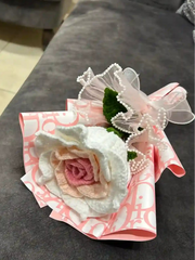 XXL Thai Pink Shaded Crochet Rose