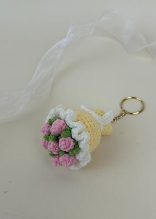 Bundle of pink flower Keychain