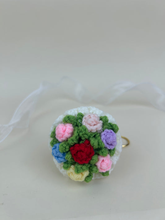 Bundle of multicolour flower Keychain
