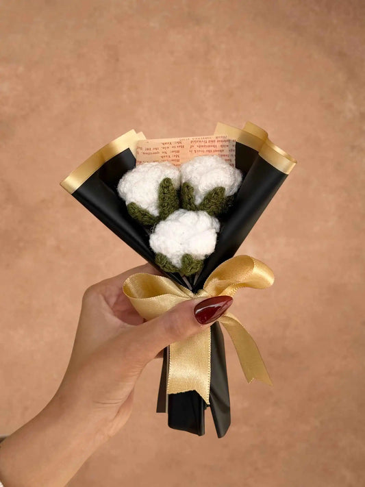 White Mini Rose Bouquet