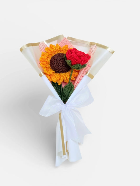 Sunflower plus Rose Bouquet