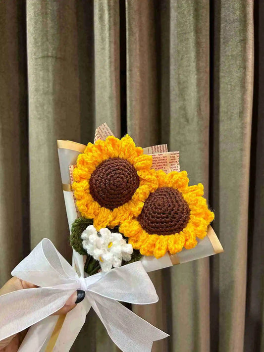 2 Sunflower + Forget me not Bouquet