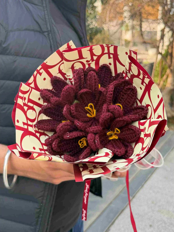 Maroon Bloom Bouquet