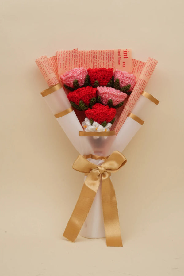 Pink and Red Roses Bouquet