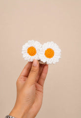 Crochet Hair Clutcher -daisy