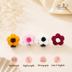 Crochet Hair Small Clutcher - Set of 4