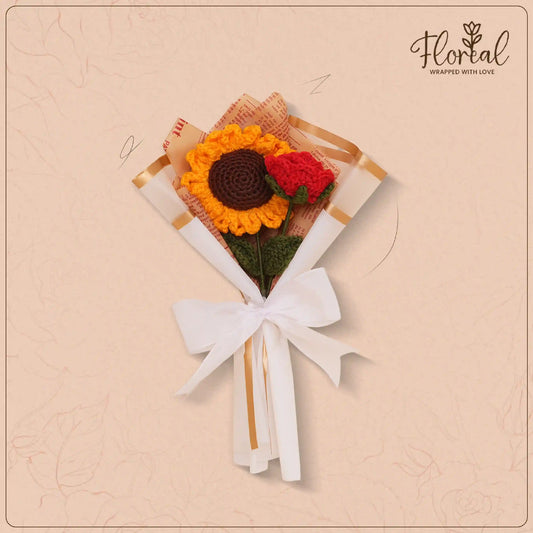 Sunflower plus Rose Bouquet